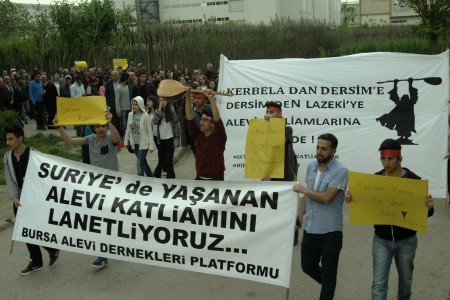 İştebrak Alevi Katliamı protesto edildi