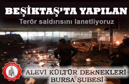 Beşiktaş’ta Yapılan Terör Saldırısını Lanetliyoruz